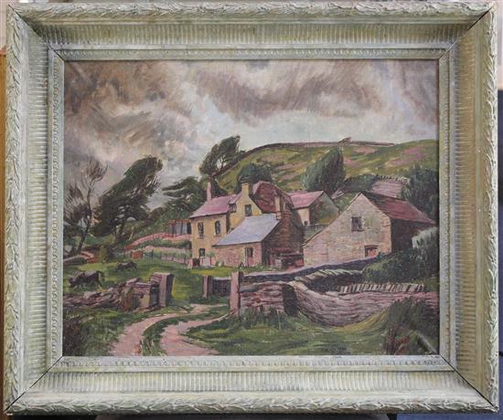 James Tarr (1905-1970) Rabina Farm, Wales (the artists house in Wales), 16 x 20in.